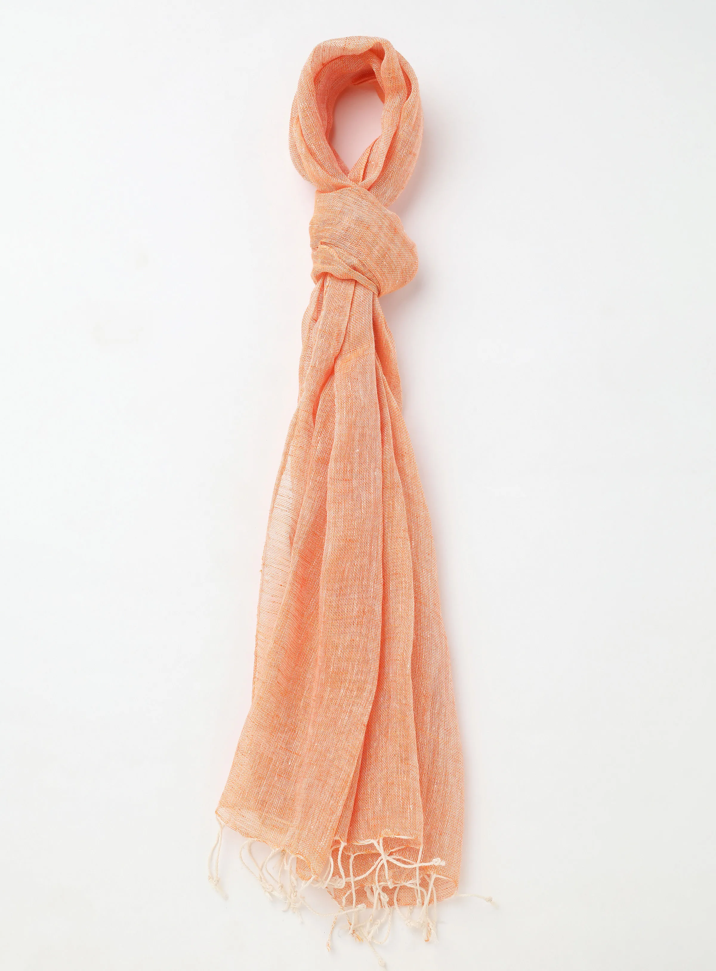 Aila Solid Pattern Casual Scarf Pink/Orange