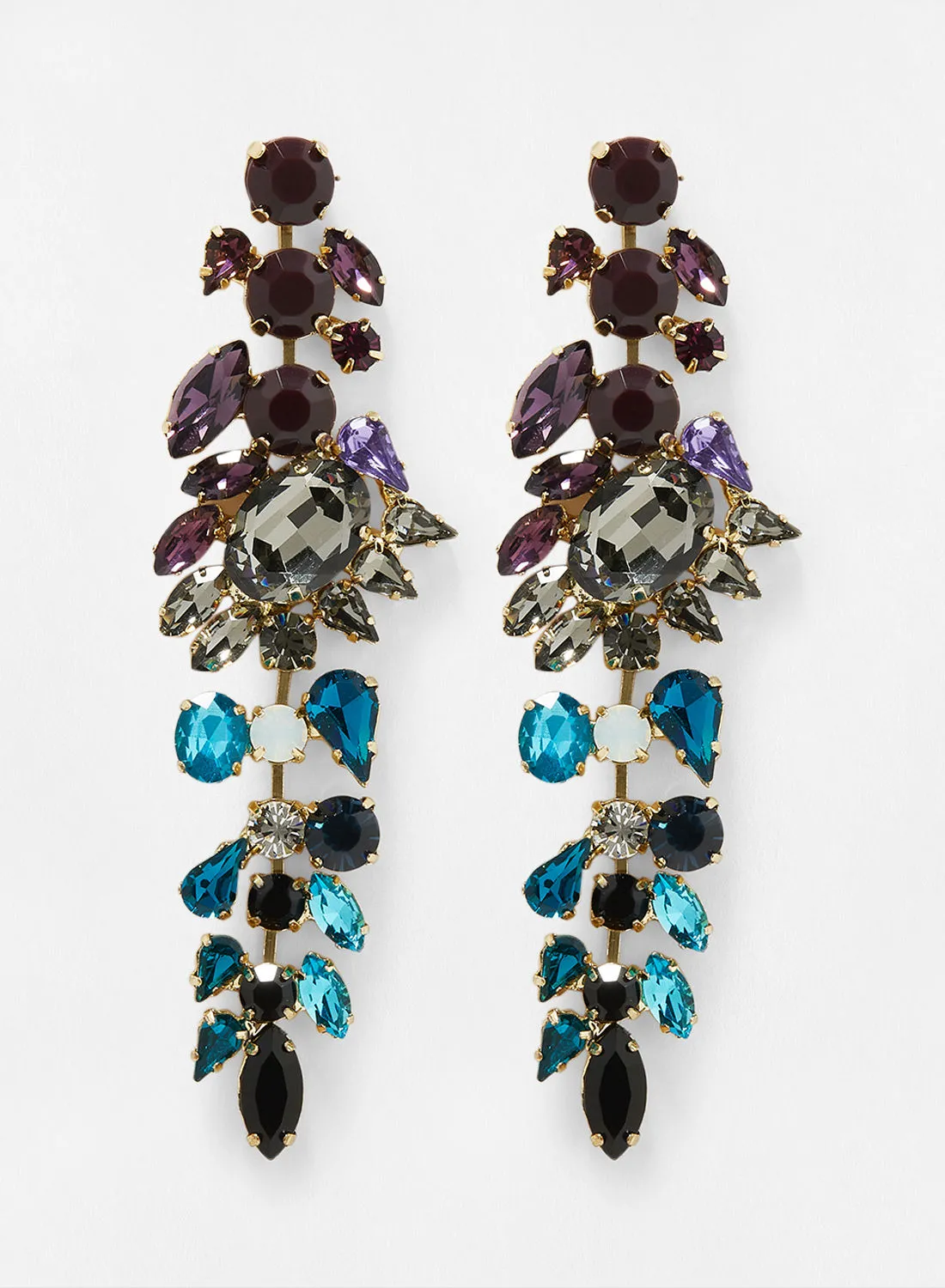 JARDIN D OLEANE Stone Embellished Dangle Earrings