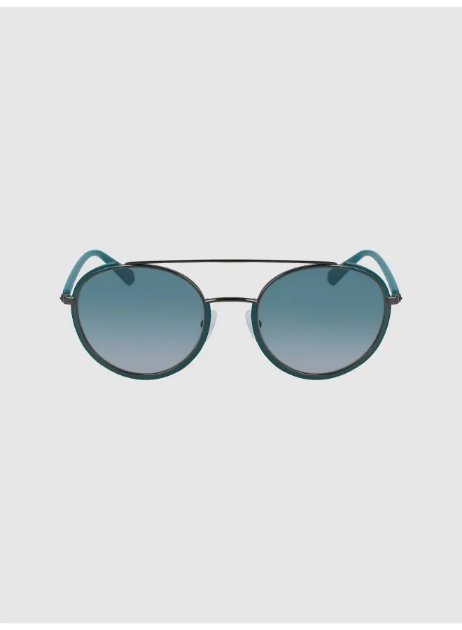CALVIN KLEIN Women's Full Rimmed Round Frame Sunglasses - Lens Size: 53 mm