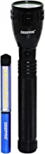 Geepas GFL4647 Rechargeable LED Flashlight, Set of 2