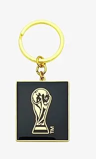Fifa World Cup Qatar 2022 ™ 2D Trophy Keychain Squar 35 * 40Mm Gold + Black