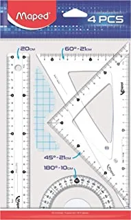 Zestaw Start Medium Linijka 20 Cm 2 Ekierki Katomierz