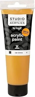 American Educational Products A-33761 Creall Studio Acrylics Tube, 120 Ml, 61 Raw Sienna