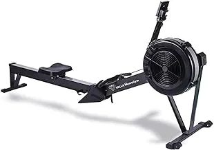 YALLA HomeGym Air Rowing Machine Indoor Rower for Full Body Workouts with 10 Level Adjustable Levels Of Resistance LCD Display & Comfortable Seat Cushion, Fitness Training For Home & Gym Use
