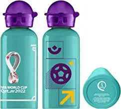 Fifa World Cup Qatar 2022 ™ Kids Aluminium Bottles Size 400Ml Turquoise