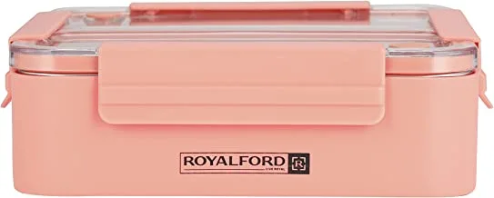 Royalford Lunch Box, 1100ml Stainless Steel Lunch Box, RF11102 Lunch Box For Adults, Kids, Teenage Food-Safe Material Food Storage Container Leak-Proof and Convenient To Carry, Multicolor