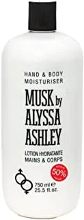 ALYSSA ASHLEY Musk Hand & Body Moisturiser, 750 ml