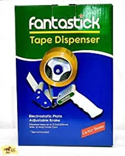 Fantastick Packaging Tape Dispenser, Blue/White