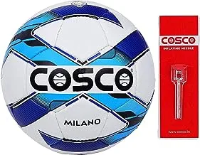 كوسكو ميلانو كرة قدم مقاس 4 (أبيض / أصفر)