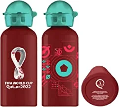 Fifa World Cup Qatar 2022 ™ Kids Aluminium Bottles Size 400Ml Red