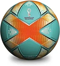 كأس العالم FIFA قطر ٢٠٢٢ ™ - مجموعة كرة القدم FIFA (تركواز وبرتقالي) - 1001335S - الحجم 5