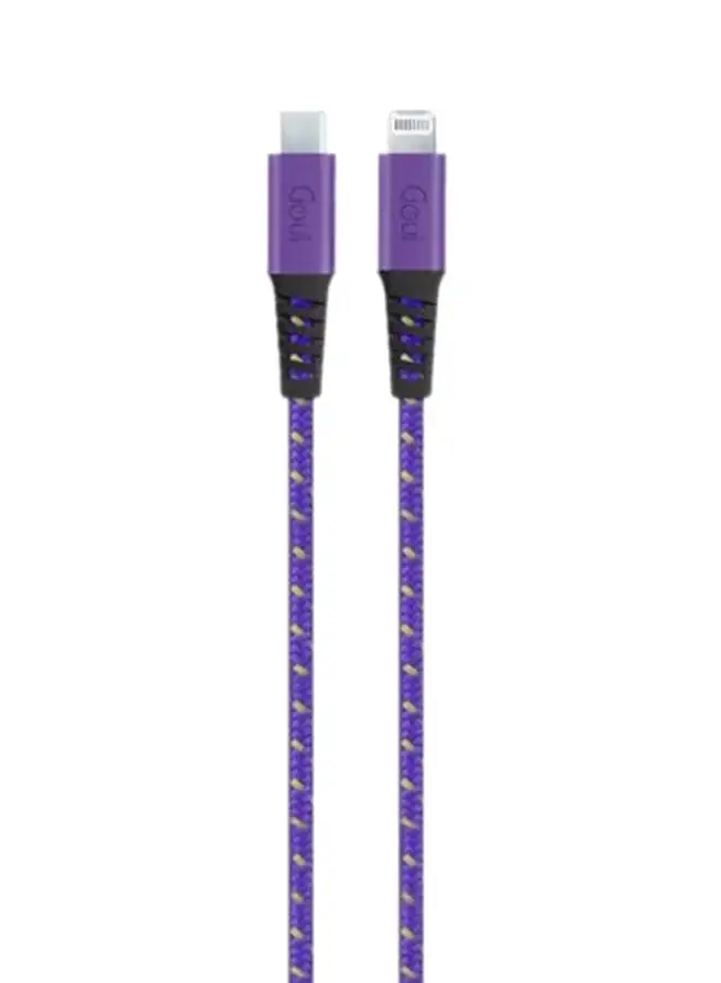 Goui MFI Lightning To Type C Cable Purple/Yellow