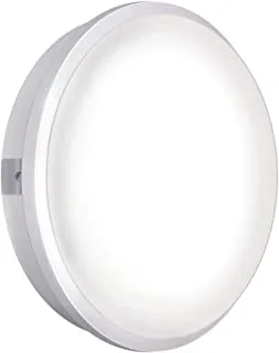 Rafeed LED Round Bulkhead Light, 15W, 6500K White Light, SMD, 1200lm, Energy Saver, Efficient, Commercial LED Bulkhead Light, Interior Lighting, High Performance Light MT60175