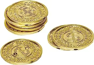 Amscan Plastic Coin Mega Party Favors | Gold | 400 Pcs, 10 1/4