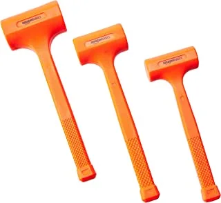 Amazon Basics Dead Blow Hammer Set - 3-piece (1.35, 2, and 3 lbs.)
