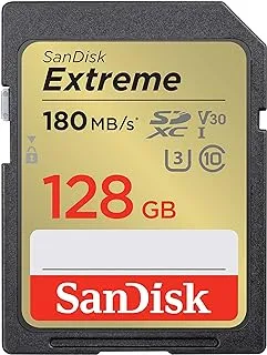 بطاقة ذاكرة SanDisk Extreme SDXC UHS-I بسعة 256 جيجا بايت - C10 ، U3 ، V30 ، 4K ، UHD ، بطاقة SD - SDSDXVV-256G-GNCIN