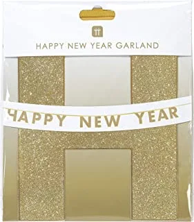 Happy New Year Gold Glitter Garland