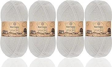 Kartopu K010 Melange Wool Knitting Yarn 100 g, 170 Meter Length