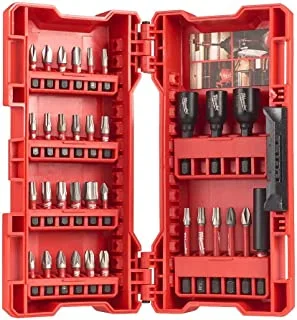 Milwaukee 4932430905 Shockwave Impact Bits and Nut Drivers Set (33 Piece), Red