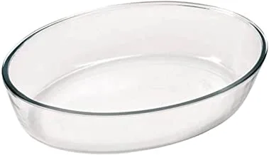 Marinex Glass Oval Oven Trays, 3.2 litres, Glass