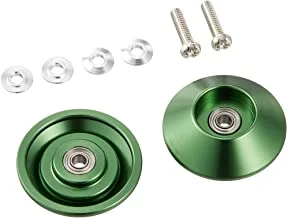 Tamiya Mini 4WD Gup Ringless HG Tapered Aluminum Ball-Race Rollers 2-Pieces, 19 mm Size, Green