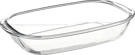 NADIR Sempre Ovenware M Rectangular Roaster 3 L - Versatile and Functional Glass Baking Pan