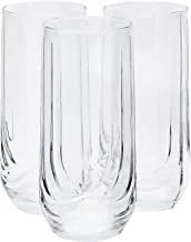 Lav Elit Hiball Glass Tumbler 3-Pieces Set, 330 ml Capacity, Clear, LV-ELT25A