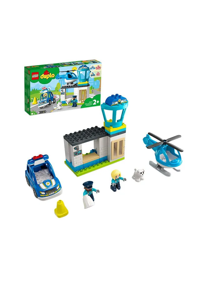 LEGO 10959 40-Pieces Duplo Rescue Police Station And Helicopter  Building Toy, 10959 2+ Years
