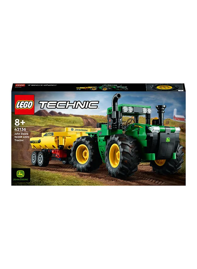 LEGO 42136 Technic John Deere 9620R 4Wd Tractor Model Building Kit 390 Pieces 8+ Years