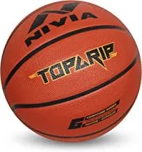 Nivia Top Grip Rubber Basketball (Size: 7, Color : Brown, Ideal for : Training/Match)