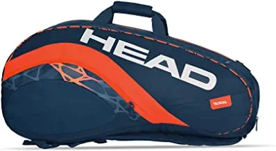 حقيبة التنس HEAD Radical 12R Monstercombi باللون الأزرق البرتقالي