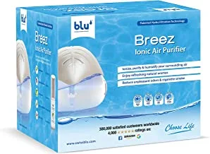 blu Breez Ionic Air Purifier- Removes Airborne Viruses, Allergens & Odors/Therapeutic Aromatherapy - Suitable for 60m2 areas
