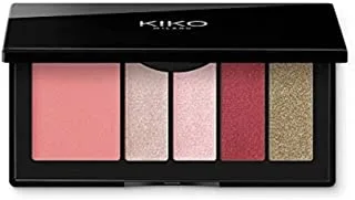 KIKO Milano Smart Eyes And Cheeks Palette 04 | Eyes and cheeks palette with 1 blush and 4 eyeshadows