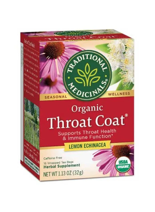 Traditional Medicinals Traditional Medicinals Throat Coat Lemon Echinacea 16 Teabags