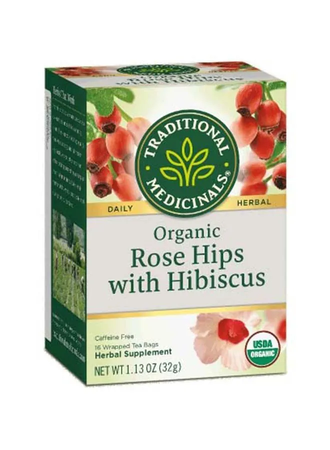 Traditional Medicinals Traditional Medicinals Rose Hips With Hibiscus 16 Teabags