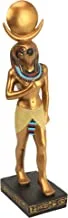 Design Toscano Horus Falcon God of The Egyptian Realm Figurine Statue, 8 Inch, Black and Gold