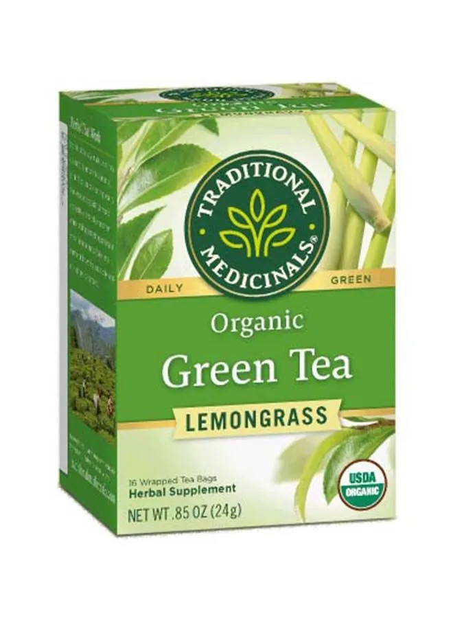 الأدوية التقليدية الأدوية التقليدية شاي أخضر الليمون 16 كيس شاي