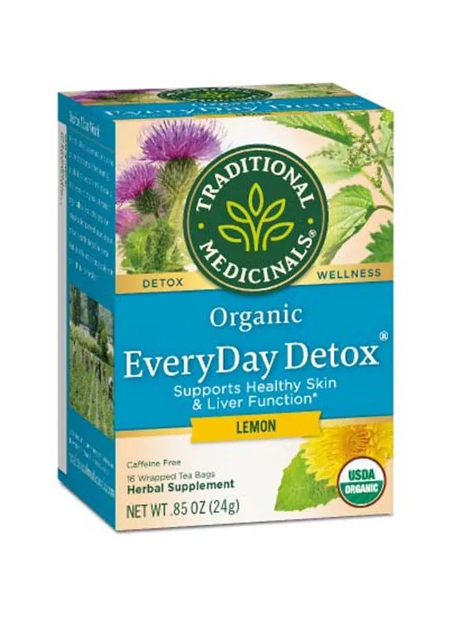 Traditional Medicinals Traditional Medicinals Lemon Everyday Detox 16 Teabags