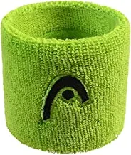 Head Cotton Wristband, 2.5 inch (Yellow, Pack of 2)