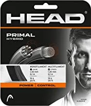 HEAD Primal 16g Dark Grey/Black Tennis String, Anthracite, One Size
