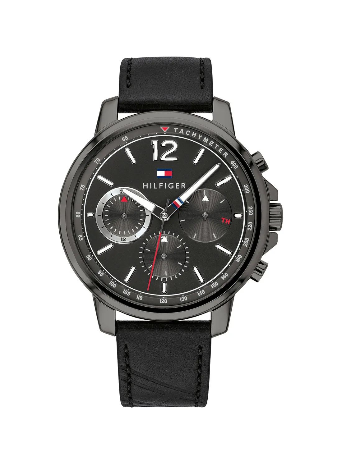 TOMMY HILFIGER Men's Leather Chronograph Wrist Watch 1791533