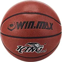 Winmax King Synthetic Leather Basketball, 7 Size, Orange