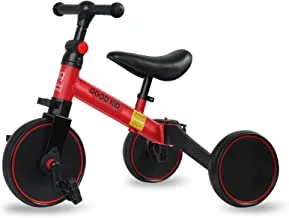 SKY-TOUCH Kids Balance Bike Kids Tricycles for 1-4 Years, Toddlers Trike with Adjustable Seat Indoor Outdoor, Boys Girls Kids First Birthday Gifts Red