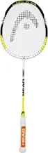 HEAD Nano Ti Comp Aluminium Badminton Racquet (Full Cover, Yellow White)