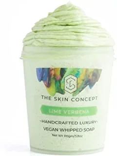 The Skin Concept Hand Crafted Vegan Whipped Soap Soufflé - Lime Verbena, 110g
