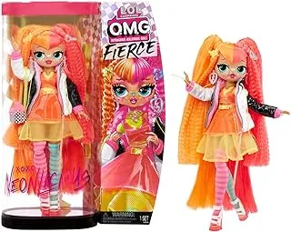 L.O.L. Surprise! 707 OMG Fierce Fashion Doll - Neonlicious, 11.5-inch Doll with Surprises Including Outfits and Accessories