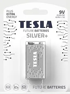 Tesla 9V Battery Silver+ Alkaline - Plus Extra Energy Blister Foil 6LR61/9V