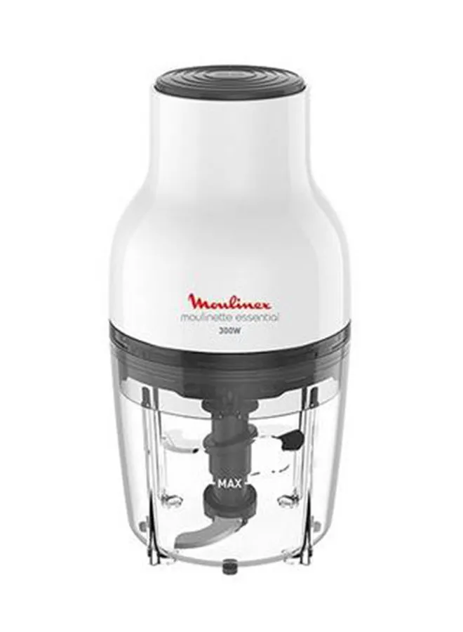 Moulinex Vegetable Chopper | Moulinette Essential Chopper |  White/ Plastic | 2 Years Warranty 400 ml 300 W DJ520127 White