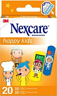 Nexcare Happy Kids Bandages/Plasters Professions, Assorted, 20/Pack