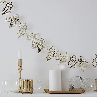 Ginger Ray Gold Delicate Holly Garland